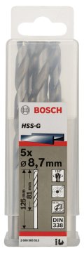 Bosch - HSS-G Metal Matkap Ucu 8,7*125 mm 5'li Paket