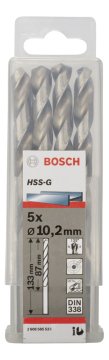 Bosch - HSS-G Metal Matkap Ucu 10,2*133 mm 5'li Paket