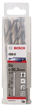 Bosch - HSS-G Metal Matkap Ucu 10,3*133 mm 5'li Paket