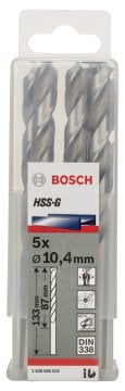 Bosch - HSS-G Metal Matkap Ucu 10,4*133 mm 5'li Paket