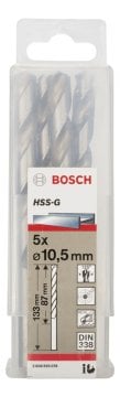 Bosch - HSS-G Metal Matkap Ucu 10,5*133 mm 5'li Paket