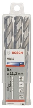 Bosch - HSS-G Metal Matkap Ucu 11,2*142 mm 5'li Paket