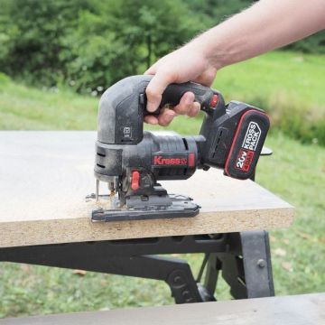 Kress KUE26.9 20Volt Profesyonel Kömürsüz Devir Ayarlı Şarjlı Dekupaj Testere (Akü Dahil Değildir)