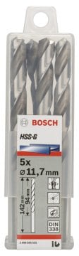 Bosch - HSS-G Metal Matkap Ucu 11,7*142 mm 5'li Paket