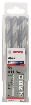 Bosch - HSS-G Metal Matkap Ucu 11,8*151 mm 5'li Paket