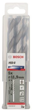 Bosch - HSS-G Metal Matkap Ucu 11,9*151 mm 5'li Paket