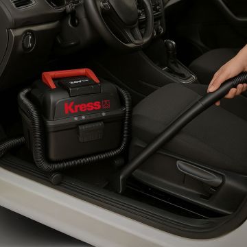 Kress KH035.9 20Volt 250W/17Kpa Flexi Esnek Hortumlu Şarjlı Islak/Kuru Süpürge & Üfleme (Akü Dahil Değildir)