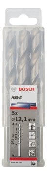 Bosch - HSS-G Metal Matkap Ucu 12,1*151 mm 5'li Paket