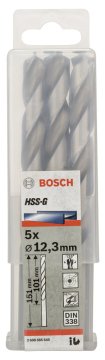 Bosch - HSS-G Metal Matkap Ucu 12,3*151 mm 5'li Paket