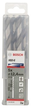 Bosch - HSS-G Metal Matkap Ucu 12,4*151 mm 5'li Paket