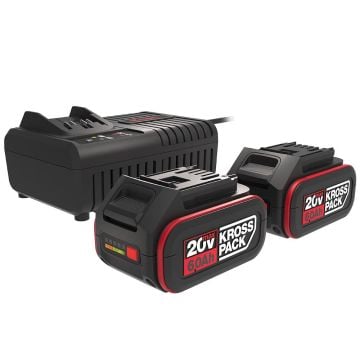 Kress KAD22 20Volt 6.0Ah Kross Pack Li-ion Çift Akü ve Akü Şarj Cihazı