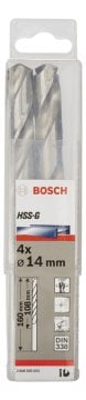 Bosch - HSS-G Metal Matkap Ucu 14*160 mm 4'lü Paket