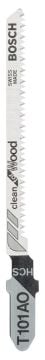 Bosch - Temiz Kesim Serisi Ahşap İçin T 101 AO Dekupaj Testeresi Bıçağı - 5'Li Paket