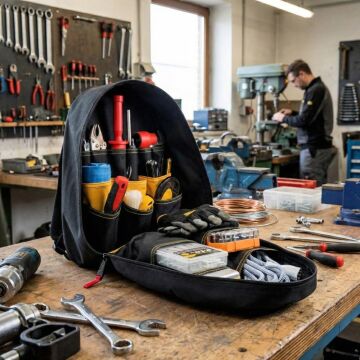 CAT DA980203 17'' Tek Bölmeli Ağır Hizmet Bez Alet Sırt Takım Çantası