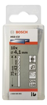 Bosch - HSS-Co Metal Matkap Ucu 4,1*75 mm 10'lu Paket