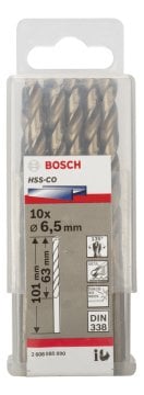 Bosch - HSS-Co Metal Matkap Ucu 6,5*101 mm 10'lu Paket