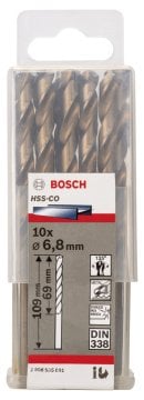 Bosch - HSS-Co Metal Matkap Ucu 6,8*109 mm 10'lu Paket