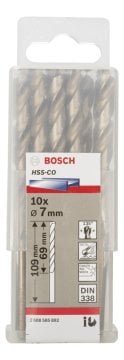 Bosch - HSS-Co Metal Matkap Ucu 7*109 mm 10'lu Paket