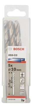 Bosch - HSS-Co Metal Matkap Ucu 10*133 mm 5'li Paket