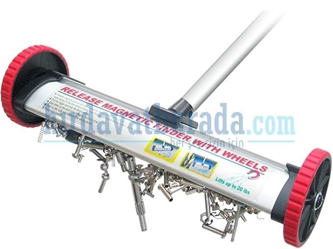 Manyetik Tekerlekli Metal Toplayıcı Mıknatıs (Topla Bırak)