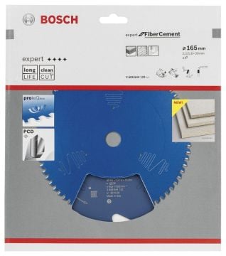 Bosch - Expert Serisi Lifli Çimento Ve Alçıpan için Daire Testere Bıçağı 165*20 mm 4 Diş