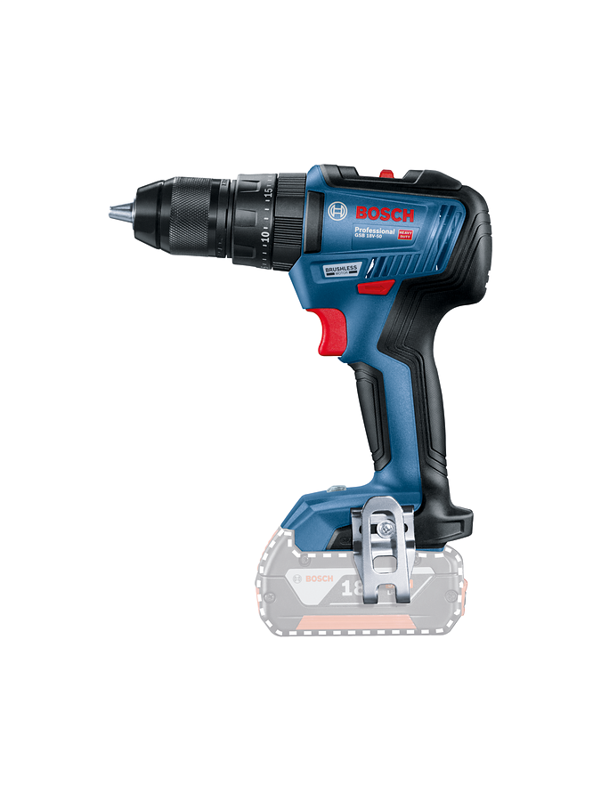 Bosch Professional GSB 18V-50 Akülü Darbeli Delme/Vidalama Makinesi (SOLO MAKINA)