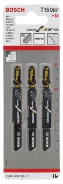Bosch - Seramik İçin Özel T 150 RIFF Dekupaj Testeresi Bıçağı - 3'Lü Paket