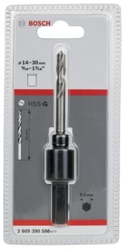 Bosch - Altıgen Şaftlı 14-30 mm Pançlar İçin Adaptör, Anahtar Ağzı 9,52 mm