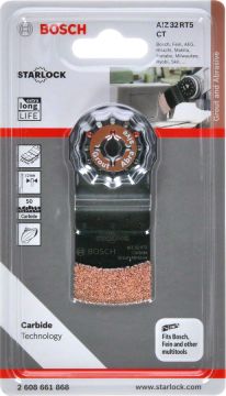 Bosch - Starlock - AIZ 32 RT5 - Karpit RIFF Daldırmalı Testere Bıçağı 50 Kum Kalınlığı 1'li