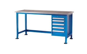 5 Adet Merkezi Kilitli Çekmeceli Çalışma Masası