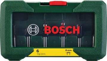 Bosch - 6 Parça Freze Seti 8 mm Şaftlı