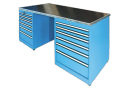 12 Adet Merkezi Kilitli Çekmeceli Çalışma Masası