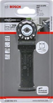 Bosch - Starlock Max - MAIZ 32 APB - BIM Ahşap ve Metal İçin Daldırmalı Testere Bıçağı 1'li