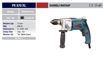 Proter PR-870 RL Darbeli Matkap