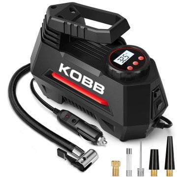 KOBB KB180 12Volt 150 PSI Ayarlanabilir Dijital Basınç Göstergeli Lastik Şişirme Pompası