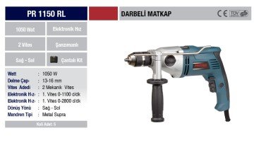 Proter PR-1150 RL Darbeli Matkap