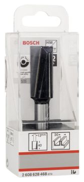 Bosch - Standard Seri Ahşap İçin Çift Oluklu, Sert Metal Ekstra Uzun Düz Freze Ucu 12*20*81mm