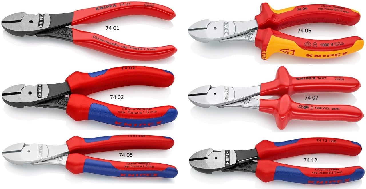 Knipex 74 Yan Keski (Ağır Tip)