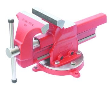 İZELTAŞ 7400 Dövme Çelik Mengene (Döner Tabla Dahil)