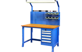 5 Merkezi Kilitli Çekmeceli Askı Panolu Çalışma Masası