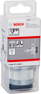 Bosch - 1/2''-20 - 1,5-13 mm Anahtarlı Mandren