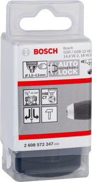 Bosch - 1/2''-20-1,5-13mm Supra Mandren (GSB,GSR)