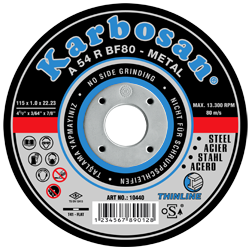 Karbosan 125*1.0*22 Inox Thınline Kesme Taşı AA54 R BF80