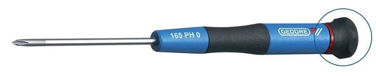 GEDORE 165 PH Elektronikçi Tornavida  , Yıldız Başlı Vidalar için PH