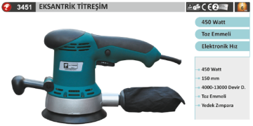 CatPower 3451 Eksantrik Titreşim, 450w. Elektronik Devir, 150mm