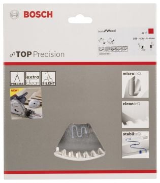 Bosch - Best Serisi Hassas Kesim Ahşap için Daire Testere Bıçağı 165*20 mm 48 Diş