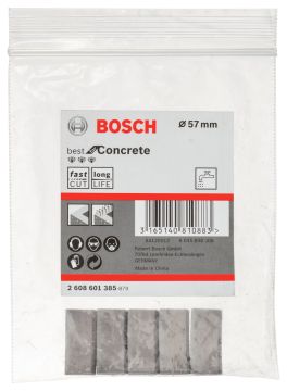 Bosch - Best Serisi Elmas Sulu Karot Uç Segmanı 57 mm İçin 5 Parça