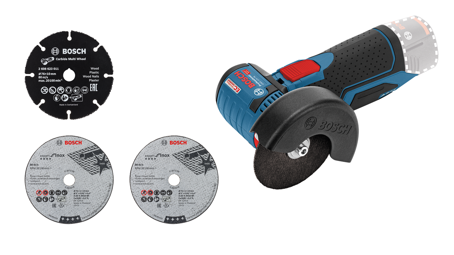 Bosch Professional GWS 12V-76 Solo Makine