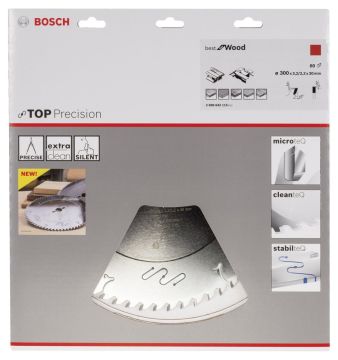 Bosch - Best Serisi Hassas Kesim Ahşap için Daire Testere Bıçağı 300*30 mm 60 Diş